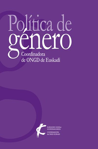 Portada Política de género Coordinadora de ONGD de Euskadi