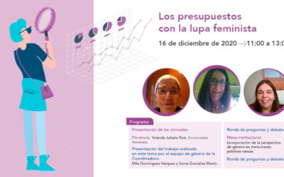 Imagen Jornada Los presupuestos con lupa feminista 2020