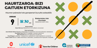 Haurtzaroa: bizi gaituen etorkizuna. Haur pobreziari eta garapenari buruzko solasaldia.