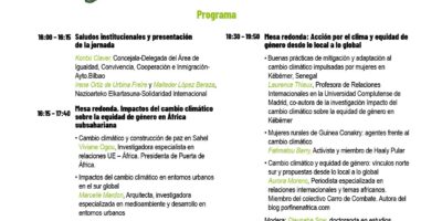 Jornada Bilbao – Cuando el Clima Cambia, Ellas Cambian la Historia