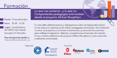 Lo que nos contaron… y lo que no. Compartiendo pedagogías antirracistas desde el proyecto Afrikan Murgiltzen