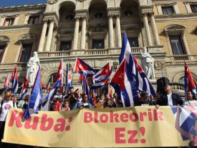 Foto comunicado adhesión Euskadi Cuba 2024