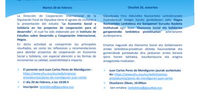 La Economía Social y Solidaria en los proyectos de cooperación para el desarrollo