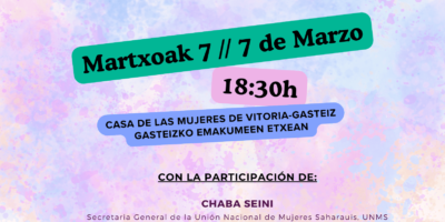 MESA REDONDA: CASAS DE MUJERES EN LOS CAMPAMENTOS DE POBLACIÓN REFUGIADA SAHARAUI