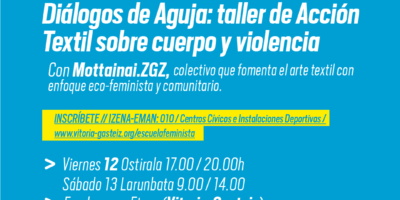 Taller: Diálogos de Aguja: taller de Acción Textil sobre cuerpo y violencia
