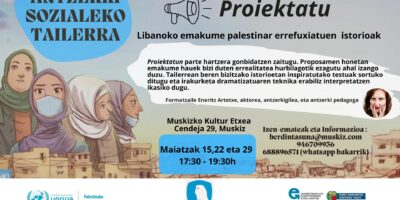 Antzerki Sozialeko tailerra irakurketa dramatizatuen bidez