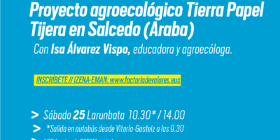 Visita a Tierra Papel Tijera en Salcedo (Araba)