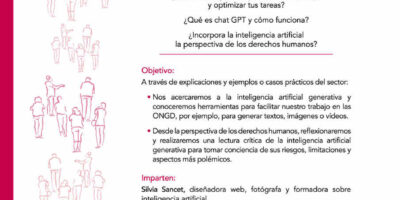 Píldora formativa ¿Inteligencia artificial generativa en las ONGD? Sí, pero…