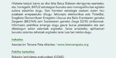 GGKEak eta Batuz Bizkaian ezartzeko azken prestaketak