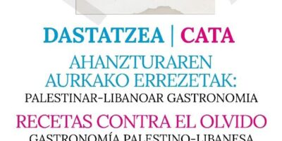 CATA: RECETAS CONTRA EL OLVIDO: GASTRONOMÍA PALESTINO-LIBANESA 