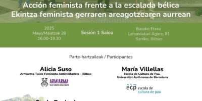 Seminario: «Acción feminista frente a la escalada bélica»