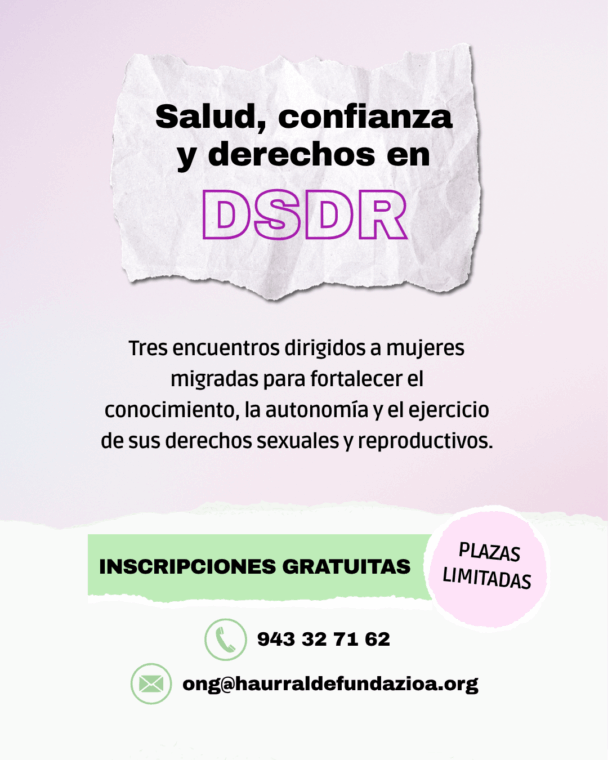 Talleres formativos: Salud, confianza en Derechos Sexuales y Derechos Reproductivos (DSDR)