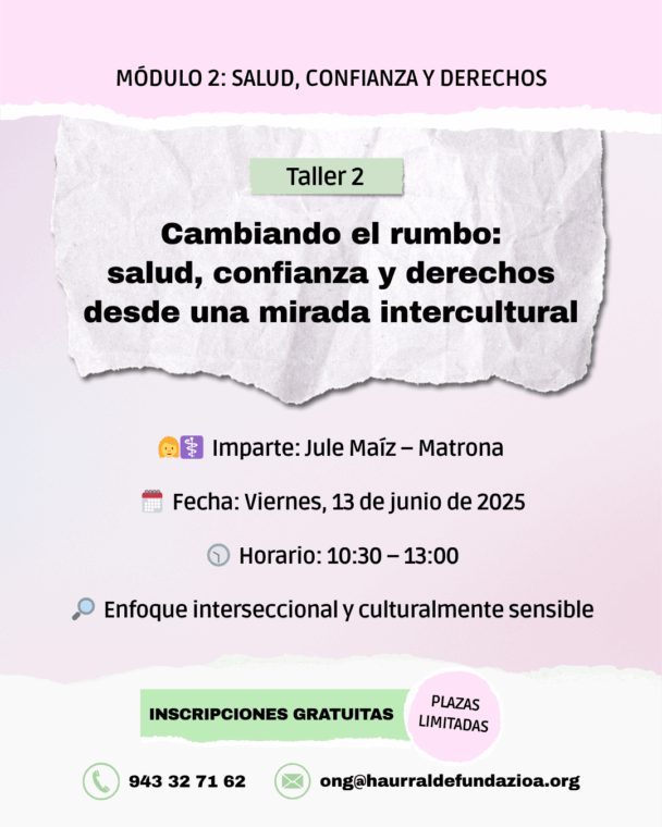 Talleres formativos: Salud, confianza en Derechos Sexuales y Derechos Reproductivos (DSDR)