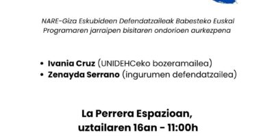 Prentsaurrekoa: «El Salvador: giza eskubideen urraketaren aurrean, salaketa eta elkartasuna»
