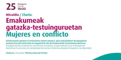«Mujeres en conflicto», con la periodista Mónica García Prieto