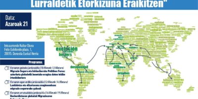 Foroen zikloa: «Bide seguruak eta migrazio erronkak: etorkizuna lurraldetik eraikitzen»